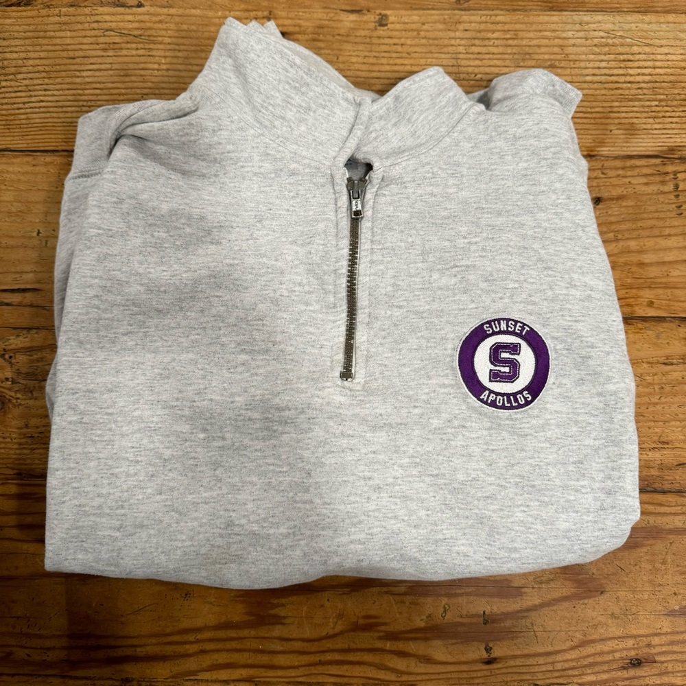 Sunset High School Quarter Zip Pullover Sweatshirt